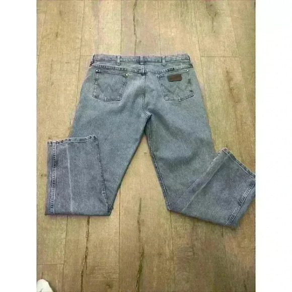 WRANGLER 47MACSB Advanced Comfort Jeans Mens 36x30 Blue Regular Fit - Picture 11 of 11